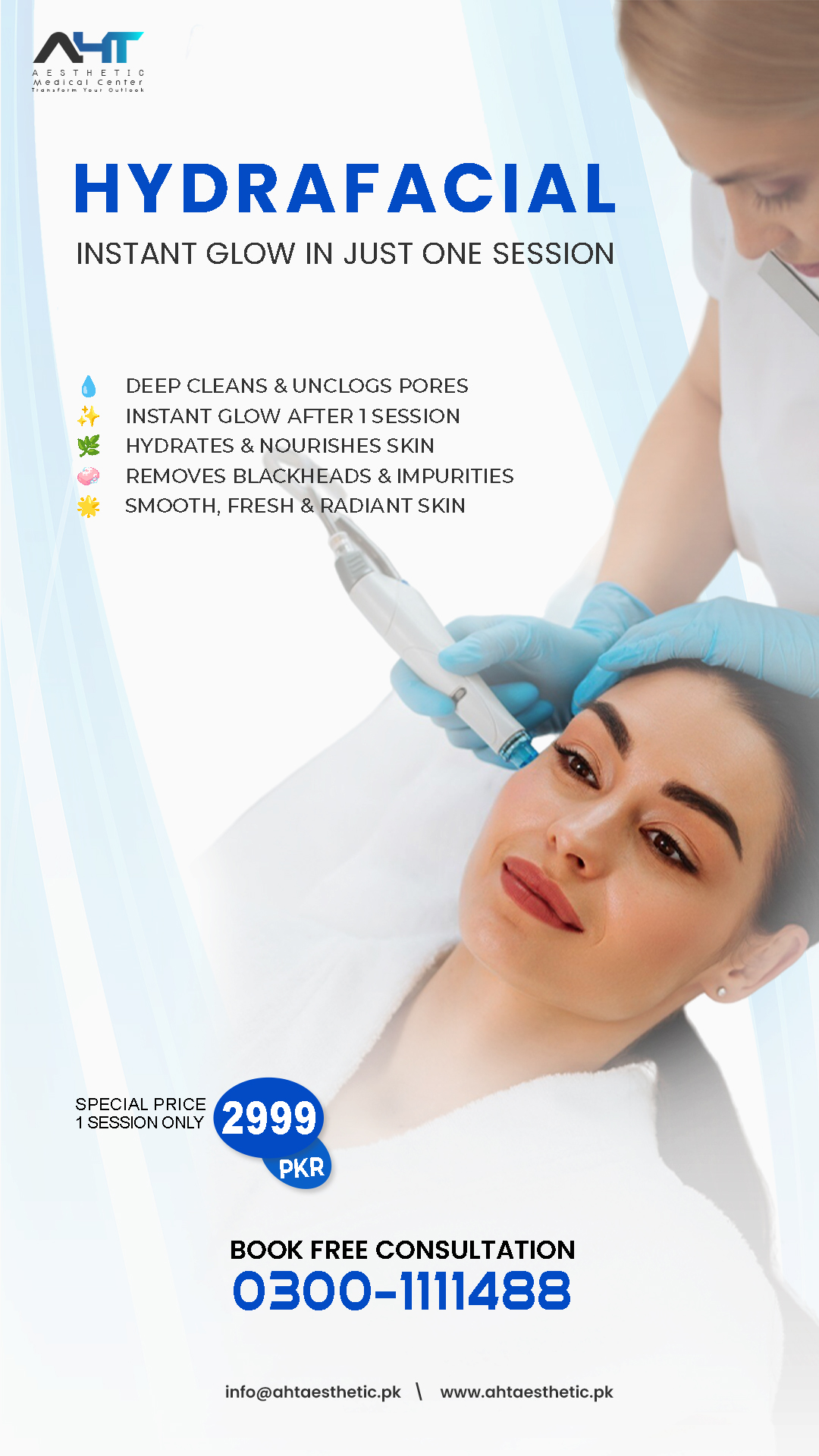A H T Aesthetic Medical Center Facebook ad from May 6, 2026