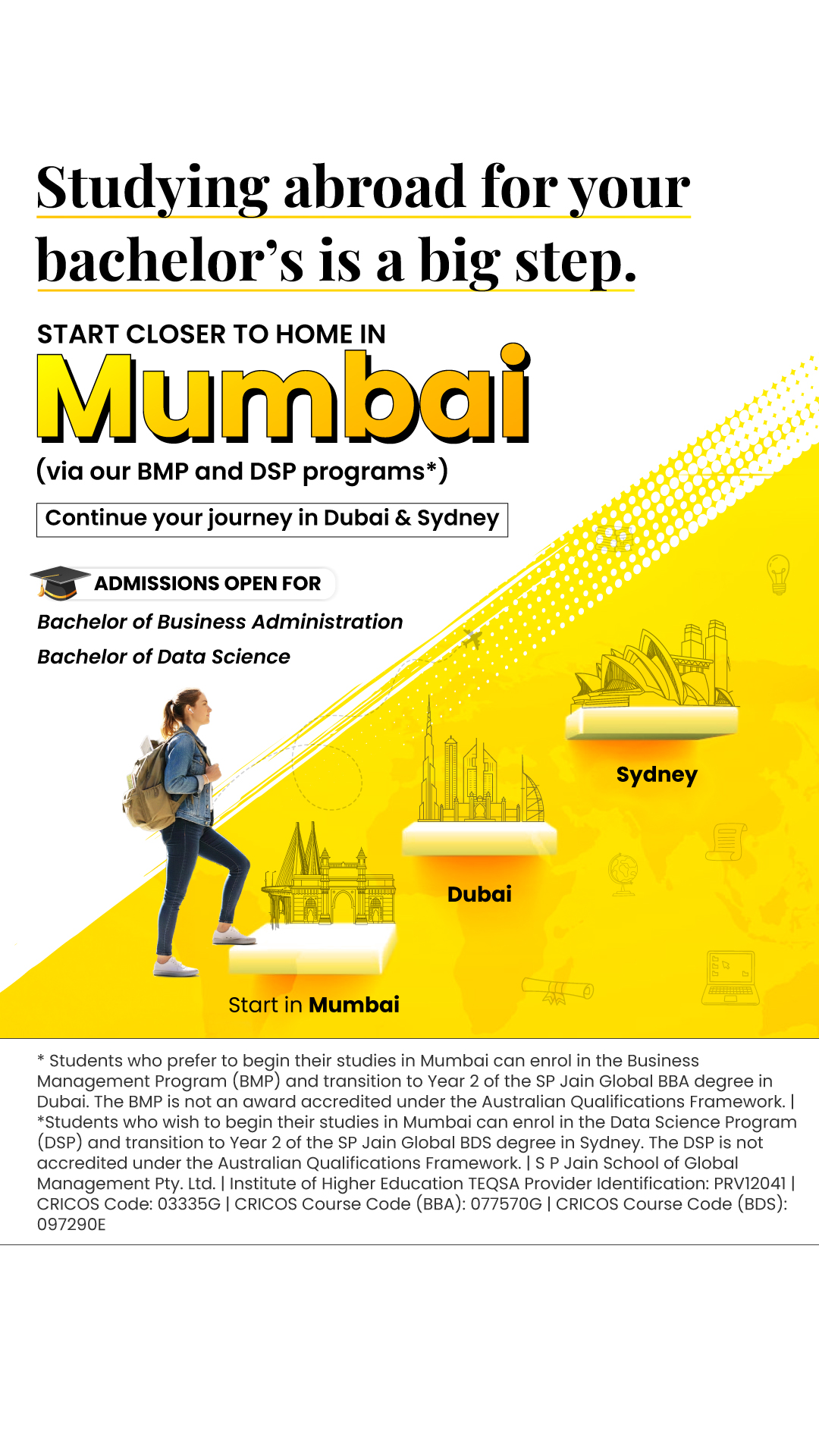 SP Jain School of Global Management Facebook ad