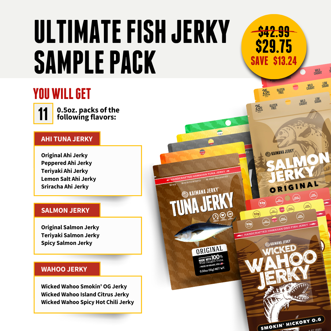 Kaimana Jerky Facebook ad: Save $13 on 11 of our most popular…