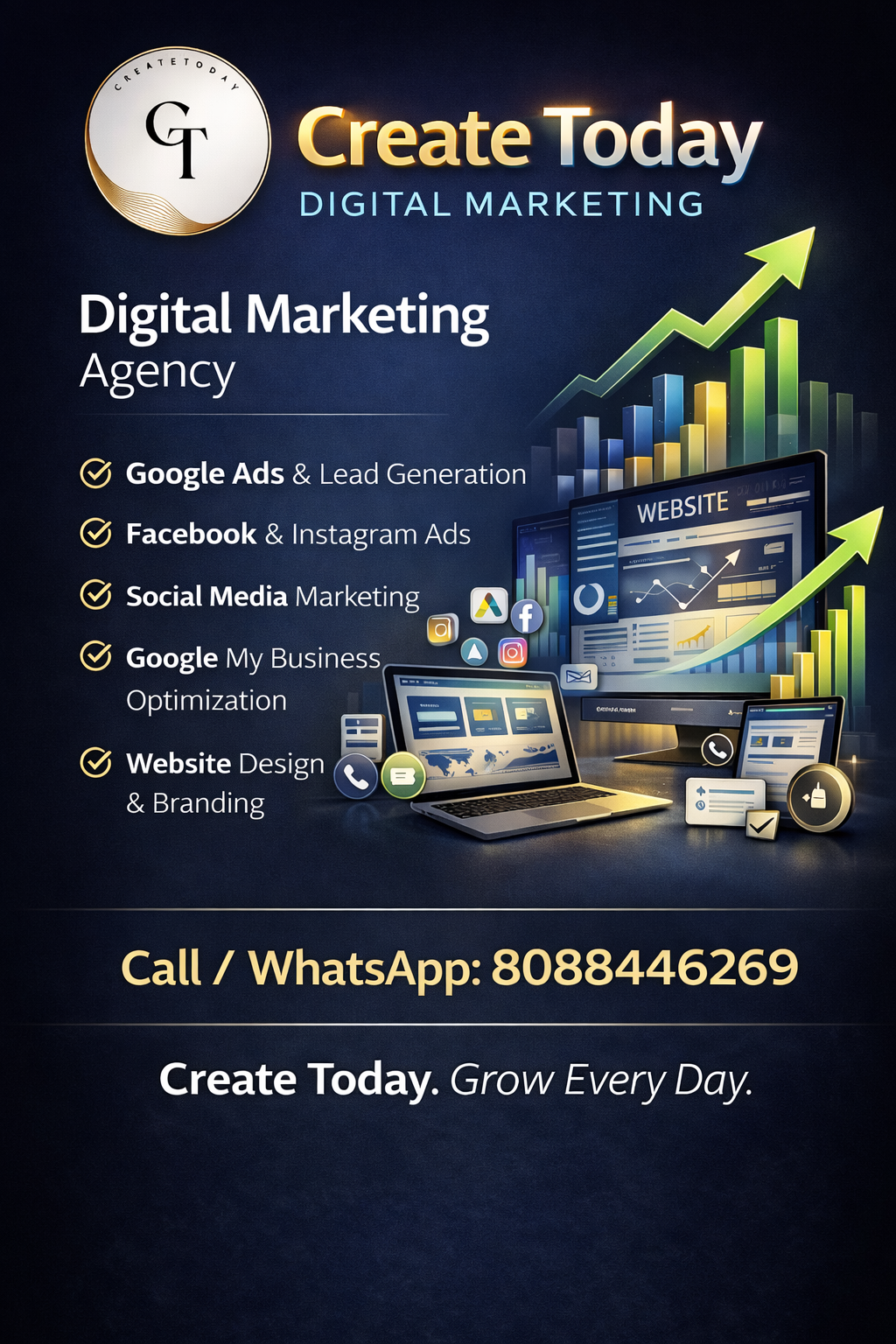 Create Today Digital Agency Facebook ad from Jan 11, 2026