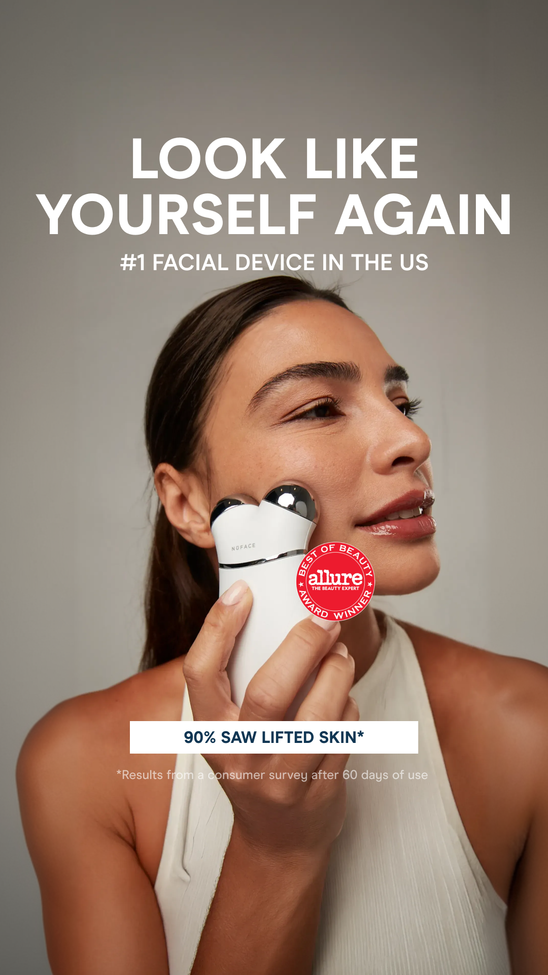 NuFACE Facebook ad