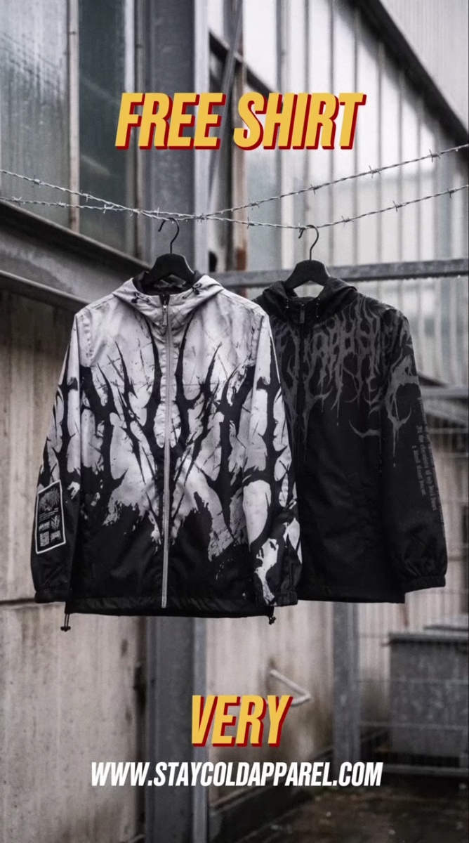 Stay Cold Apparel Facebook ad: Buy the Windbreaker. Shirt's On Us.