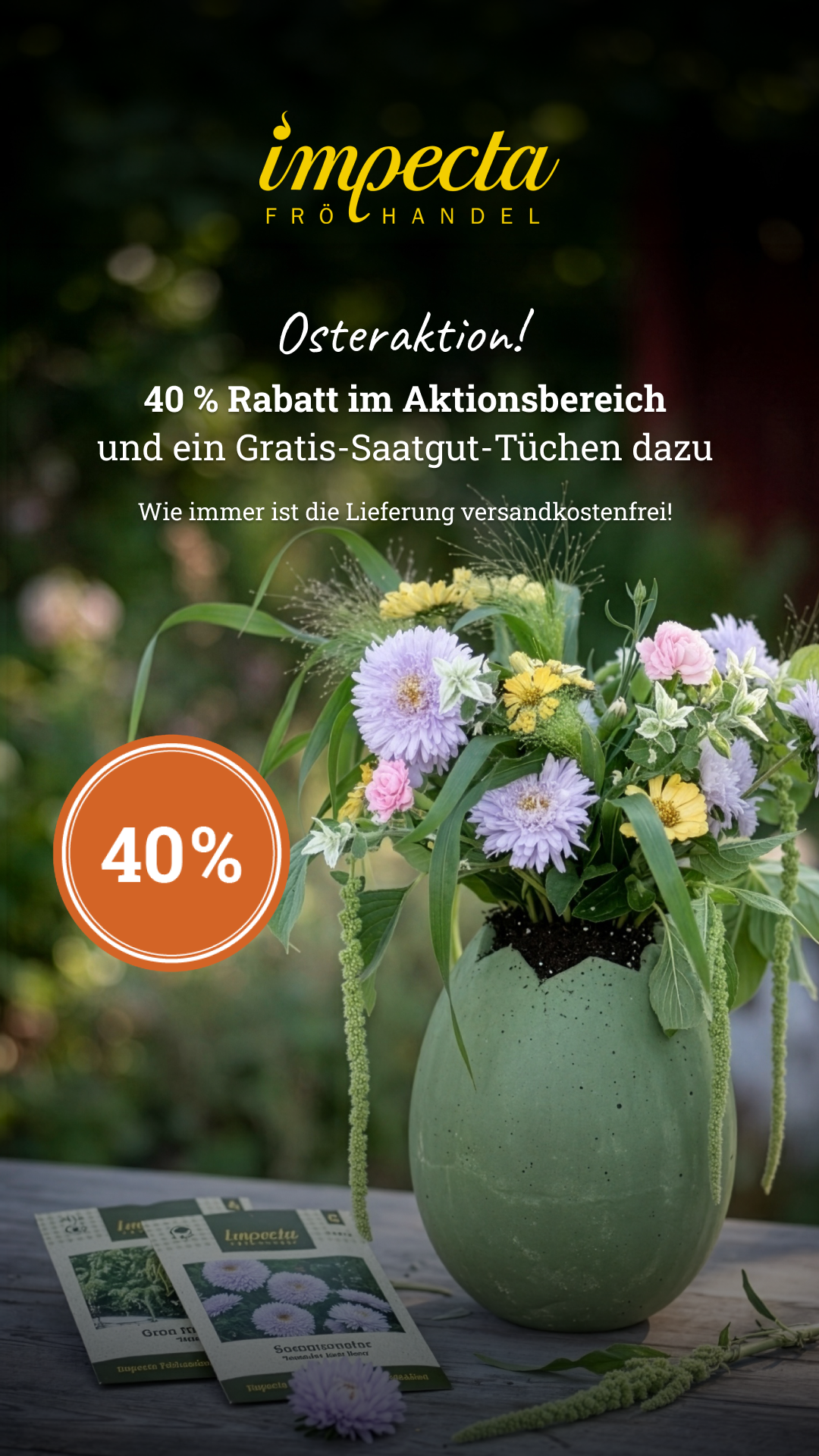 Impecta Fröhandel Europe Facebook ad from Apr 1, 2026
