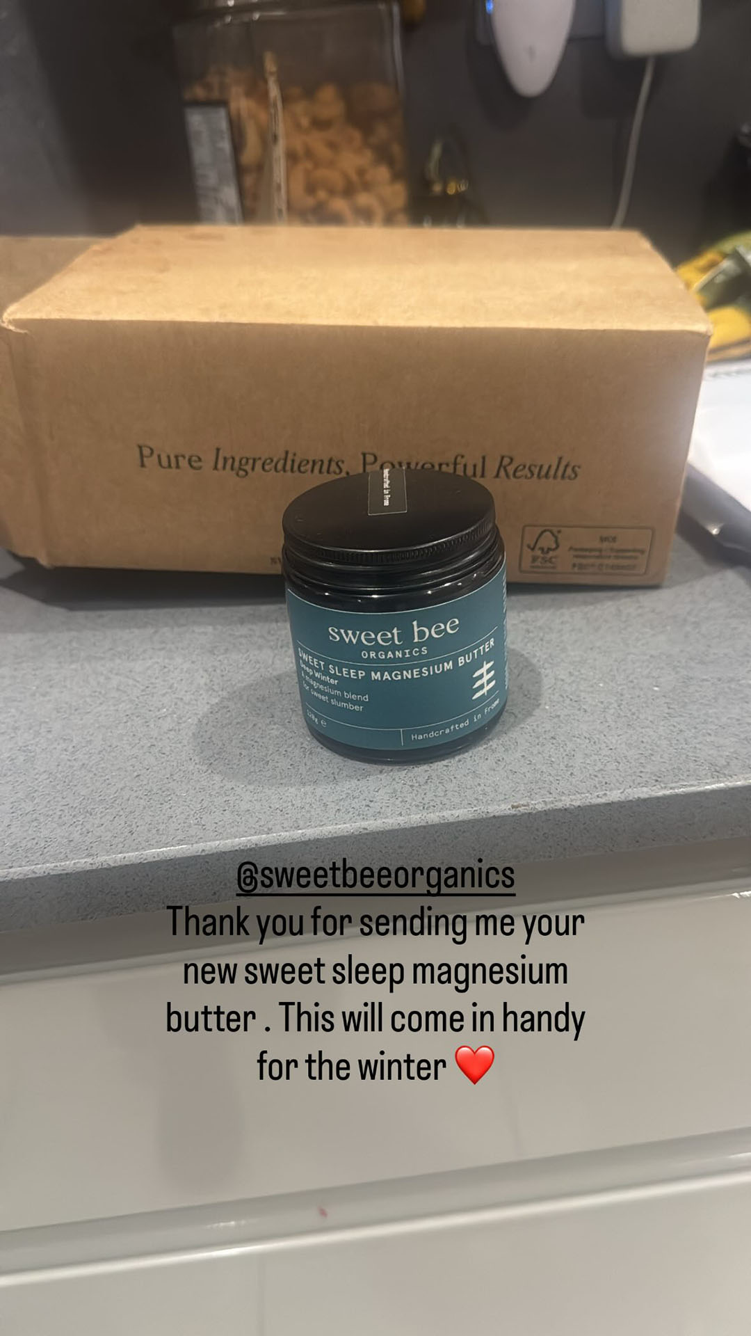 Sweet Bee Organics Facebook ad