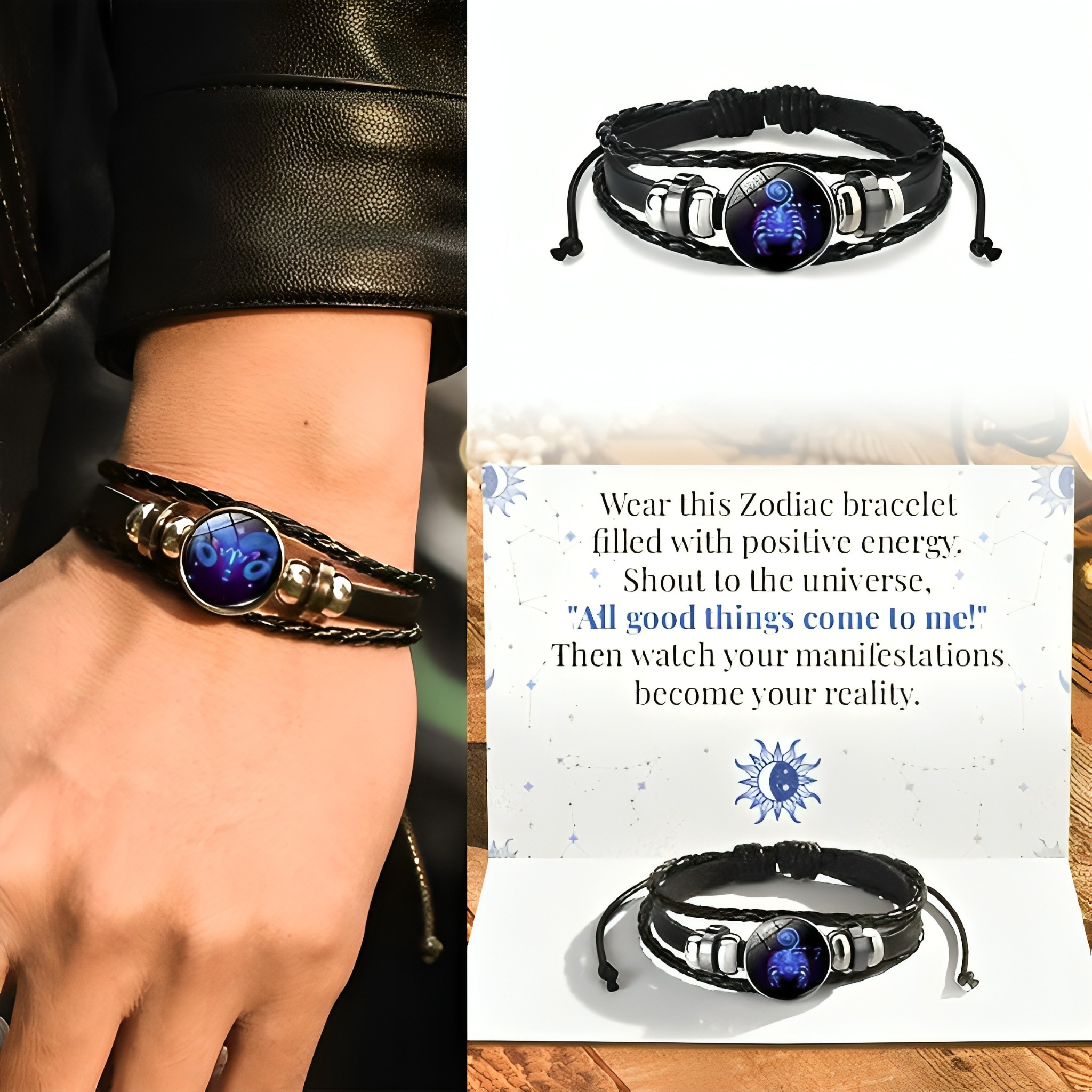 For-mry Facebook ad: Zodiac Signs Spirit Bracelet