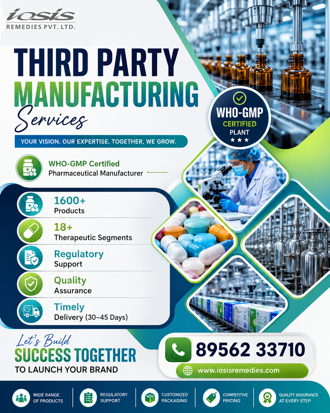 Iosis Remedies Pvt. Ltd. Facebook ad: Your Trusted Third-Party Pharma Partner