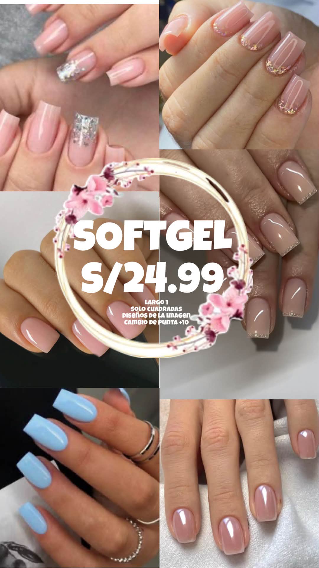 Milacho SALON NAIL Facebook ad: PUCALLPA UÑAS DESDE 24.99 Soles
