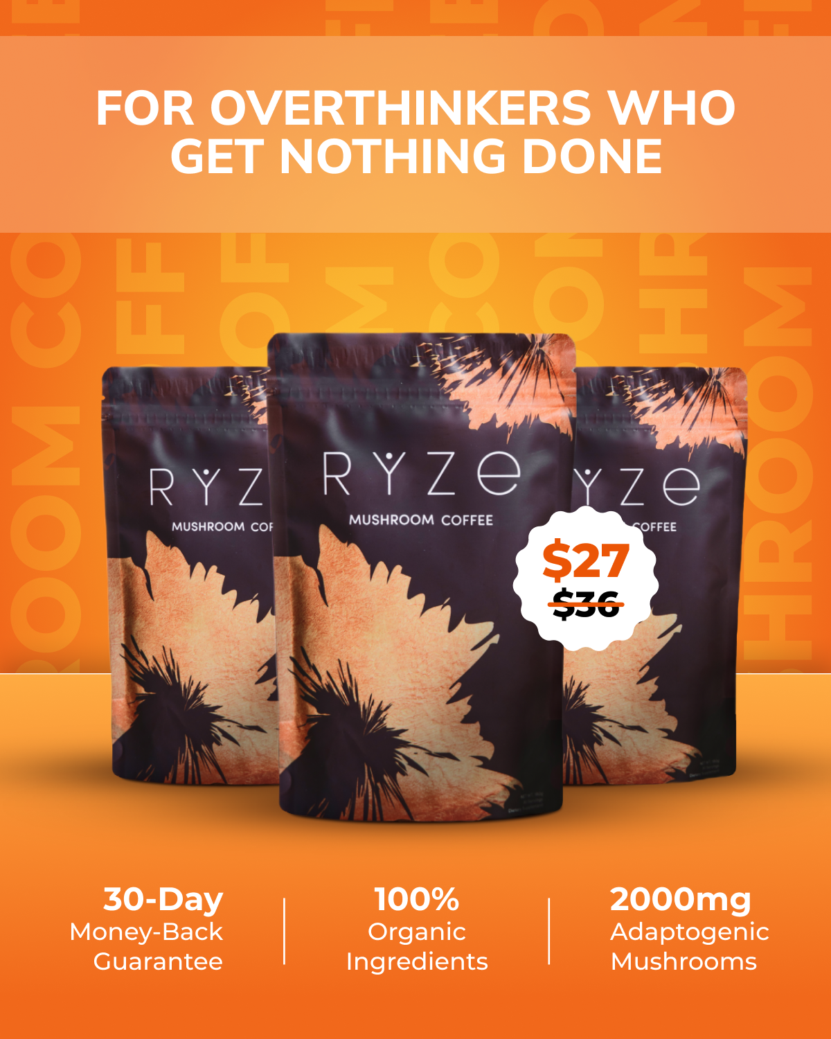 RYZE Superfoods Facebook ad