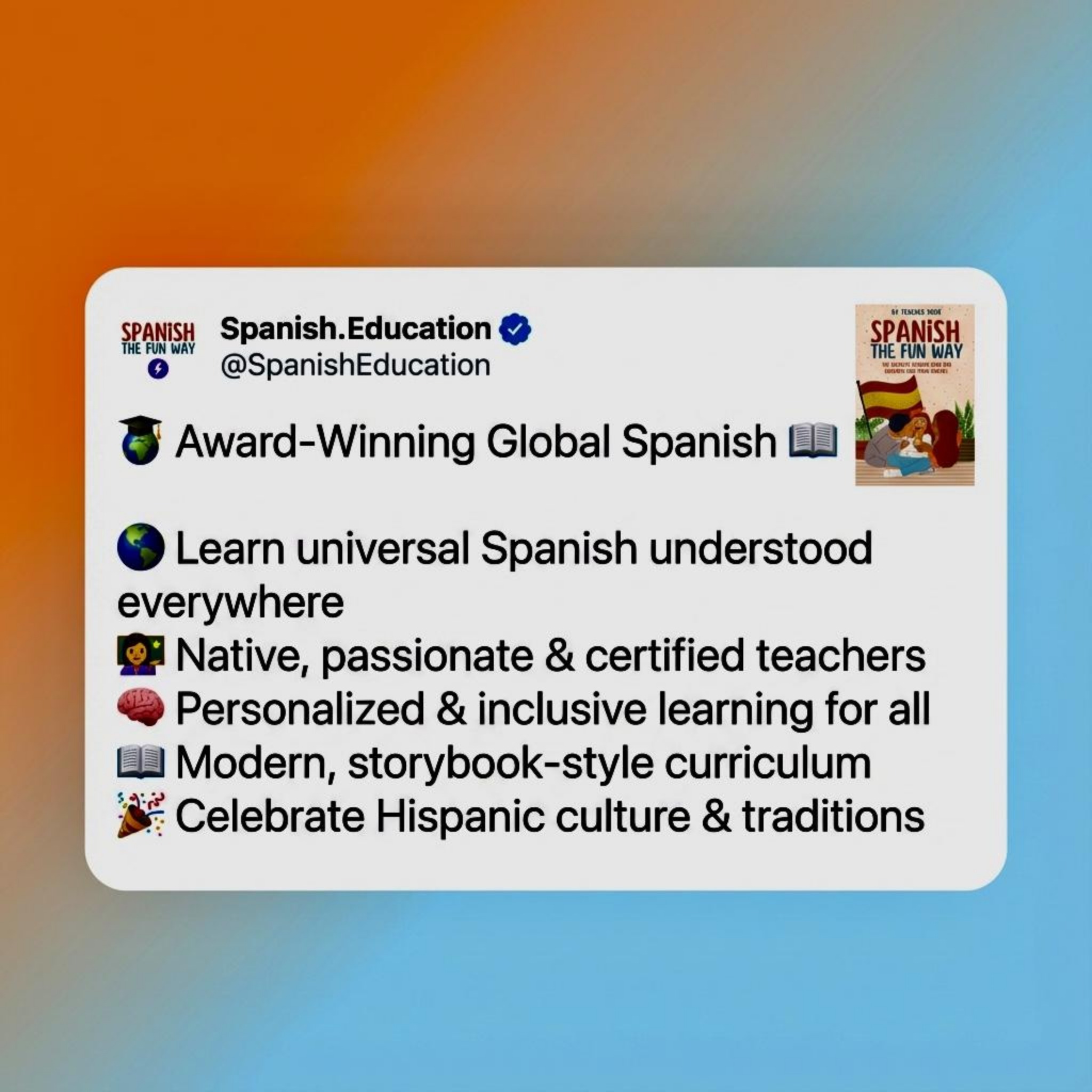 Spanish.Education Facebook ad
