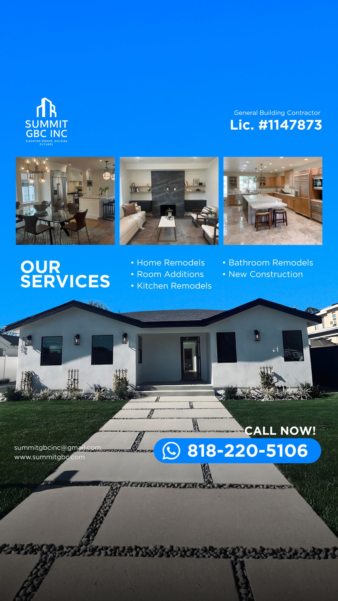Summit GBC INC Facebook ad: LA Homeowners Trust Us With Their Homes