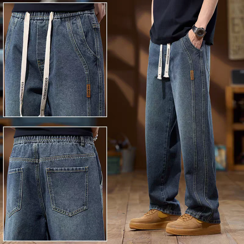 Elite Gents Shop Facebook ad: Midnight Drift Relaxed Denim Trousers - Elite Gents…