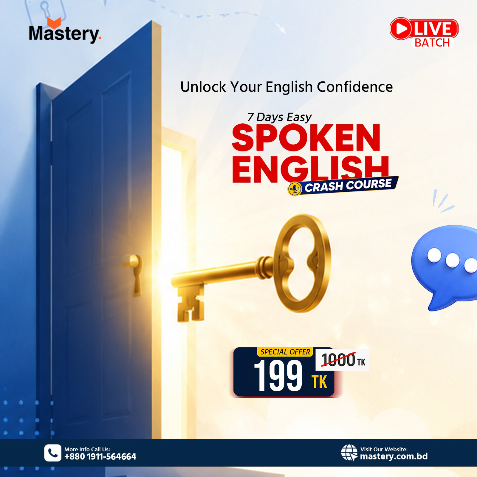 Mastery Spoken English Facebook ad