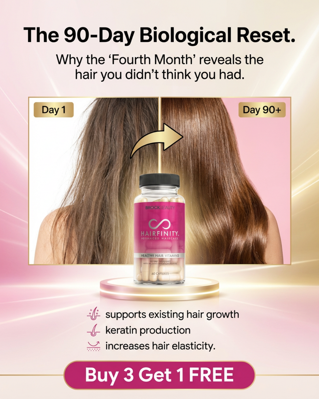 Hairfinity Facebook ad: The Hair You Didn't Think You Had
