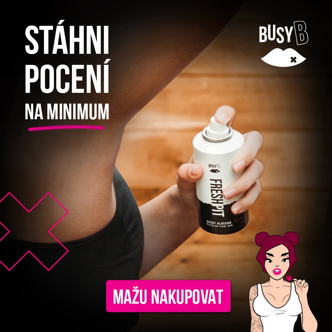 BusyB Facebook ad: Antiperspirant FRESH PIT