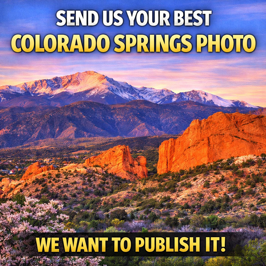 Silent Spark Press Facebook ad: Send Us Your Colorado Springs Photo