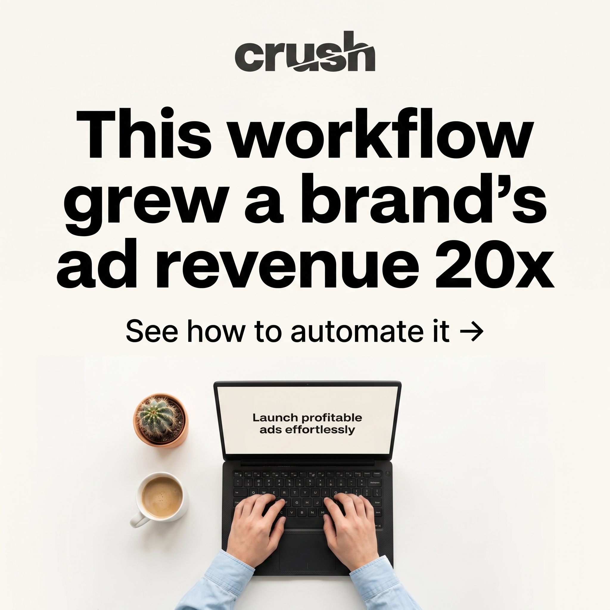 trycrush.ai Facebook ad