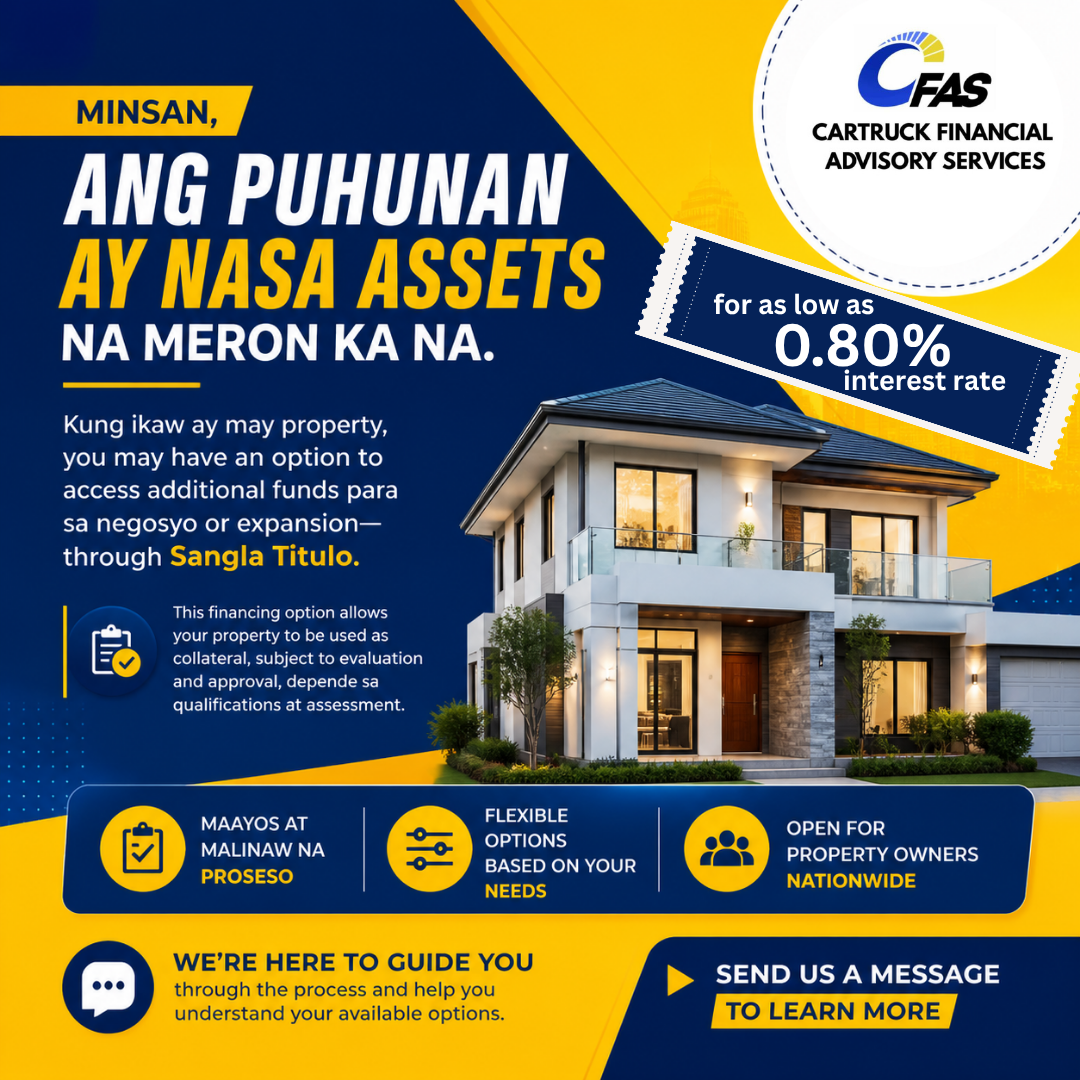 Cartruck Financial Advisory Services Facebook ad: Turn Your Property Goals Into Reality with Financing…