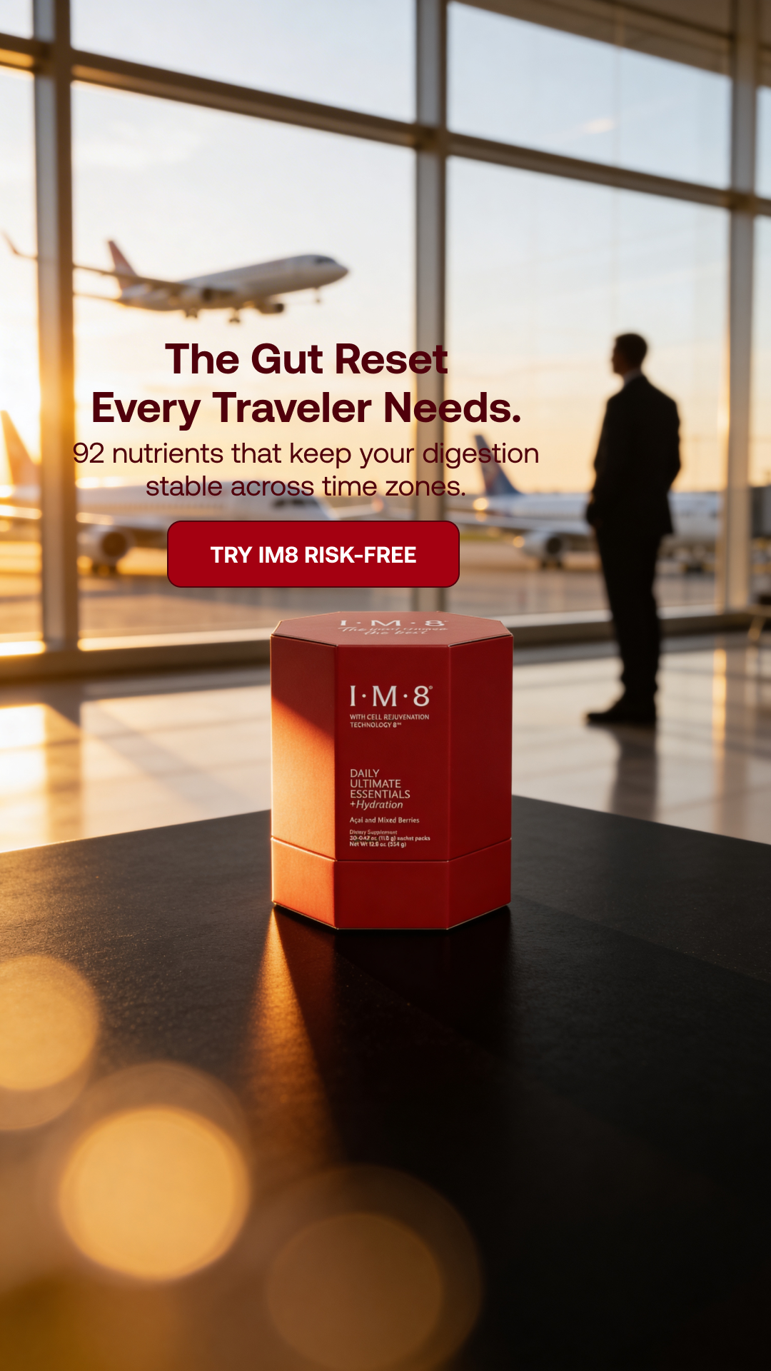 IM8 Facebook ad: Your Supplement Stack, Simplified.