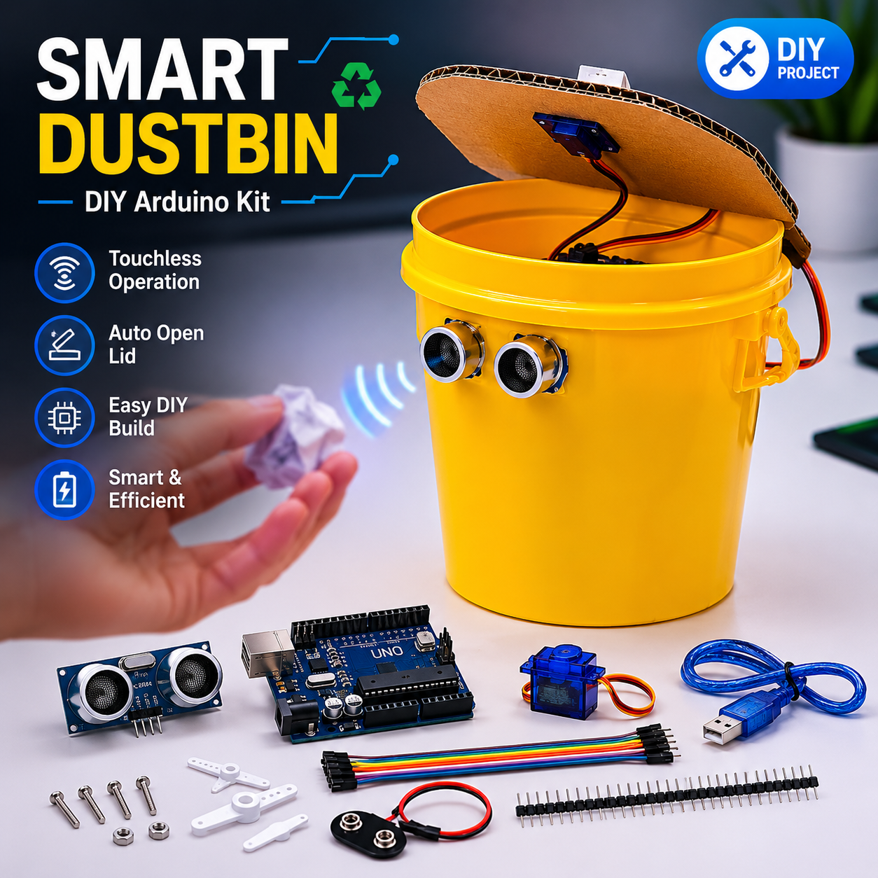 Robogears Facebook ad: Build exciting Arduino and Robotics projects at home.