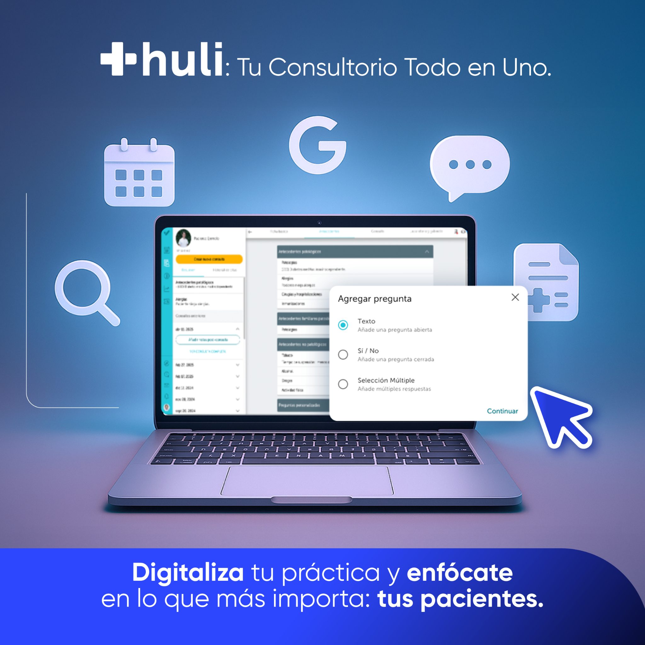 Huli Centroamérica y Caribe Facebook ad: Huli es la plataforma médica todo-en-uno para administrar…
