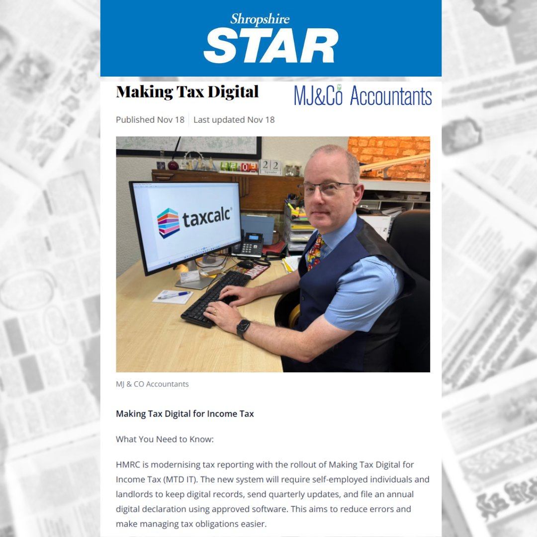 MJ & Co Accountants Facebook ad: MJ & Co Accountants | Accountants in Shrewsbury
