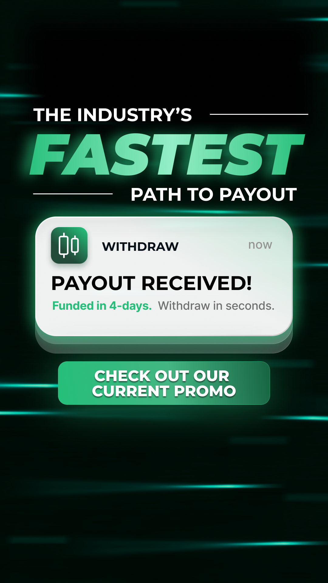 Take Profit Trader Facebook ad: #1 Live-Market Prop Payout Policy