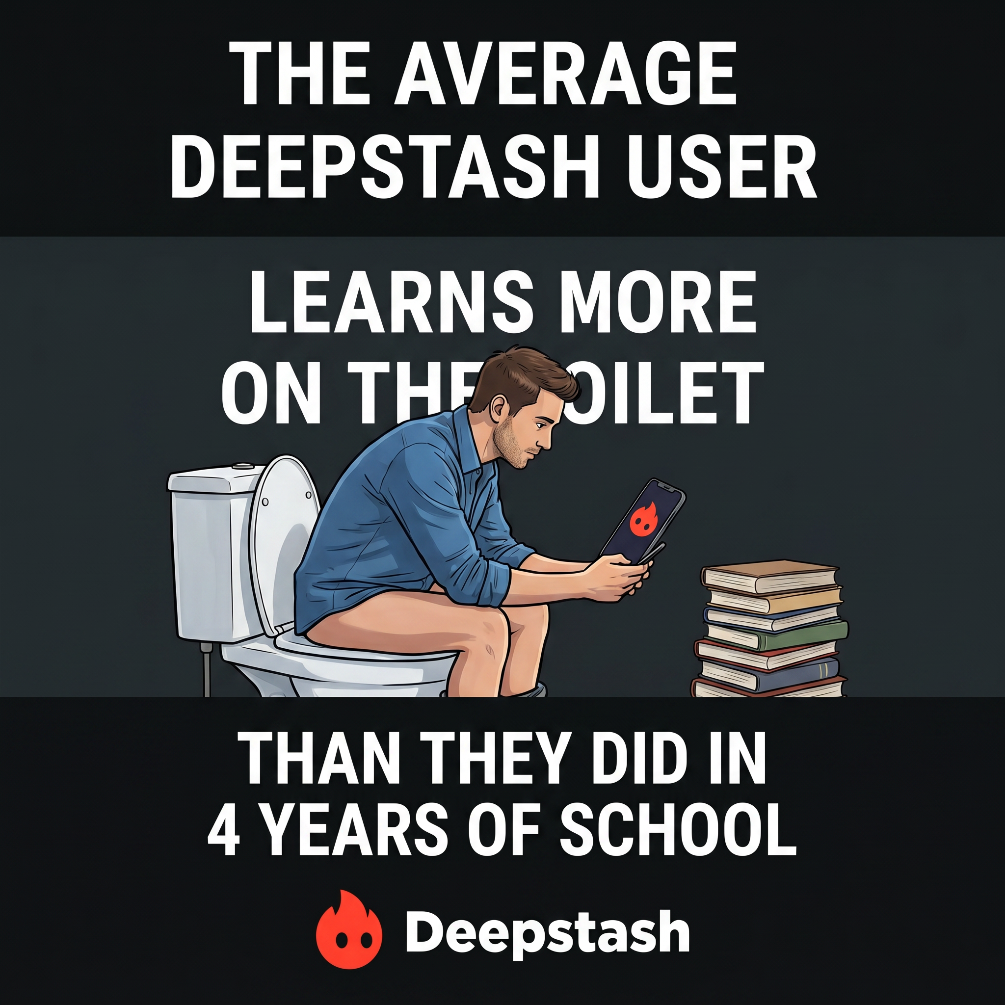 Deepstash Facebook ad