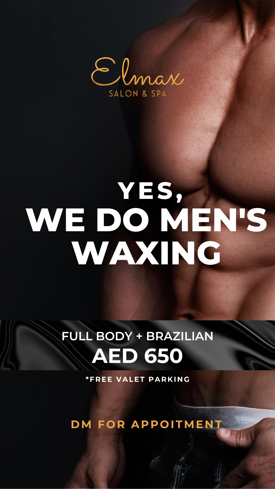 ELMAX Salon & Spa Facebook ad: Men's Hair Removal at Elmax Spa - Feel…