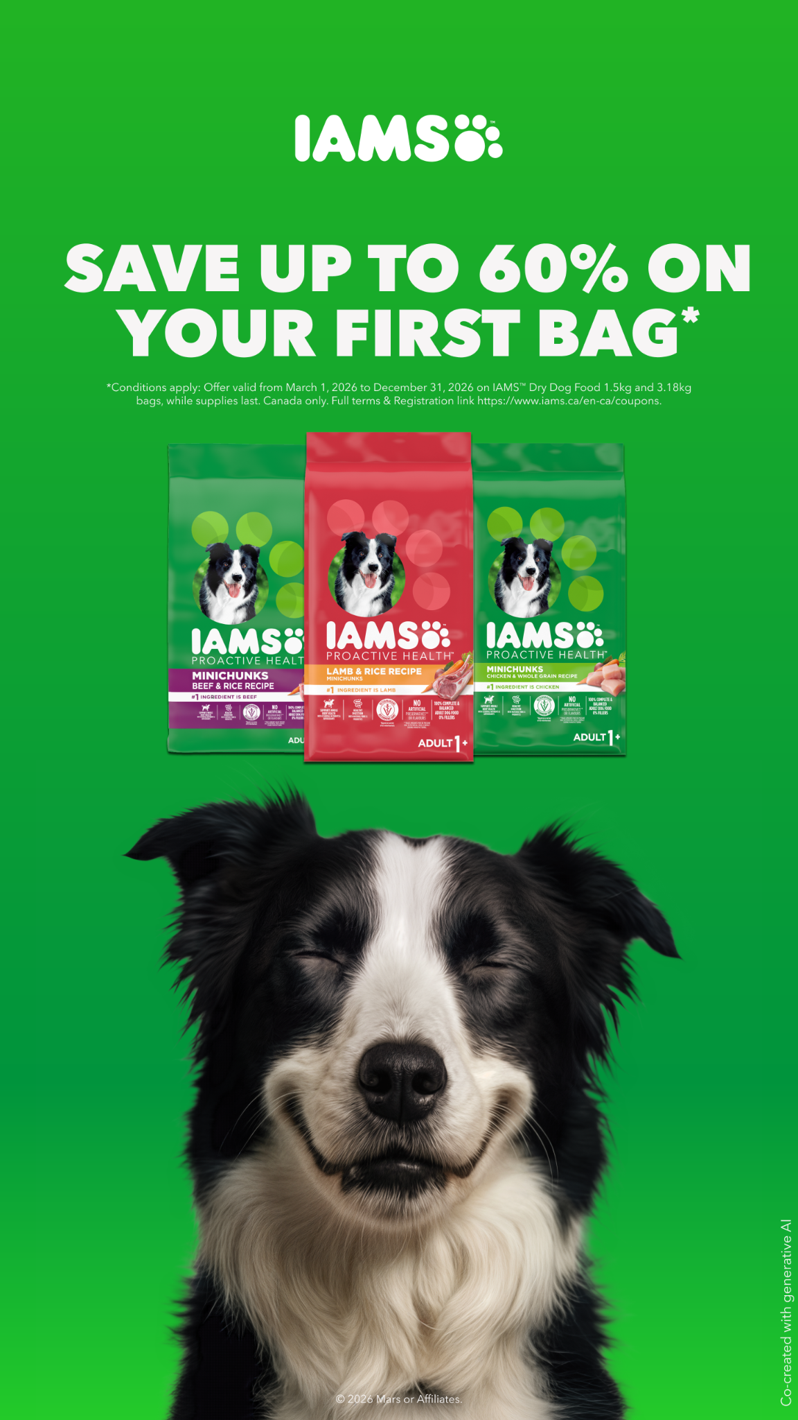 IAMS Facebook ad