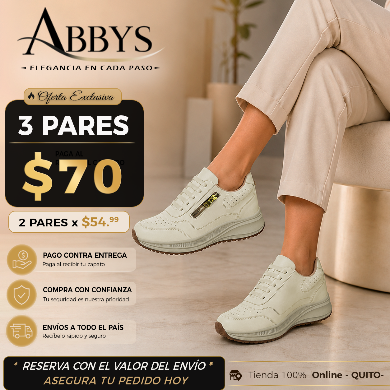 ABY'S STORE Facebook ad: Luce elegante sin pagar de más.