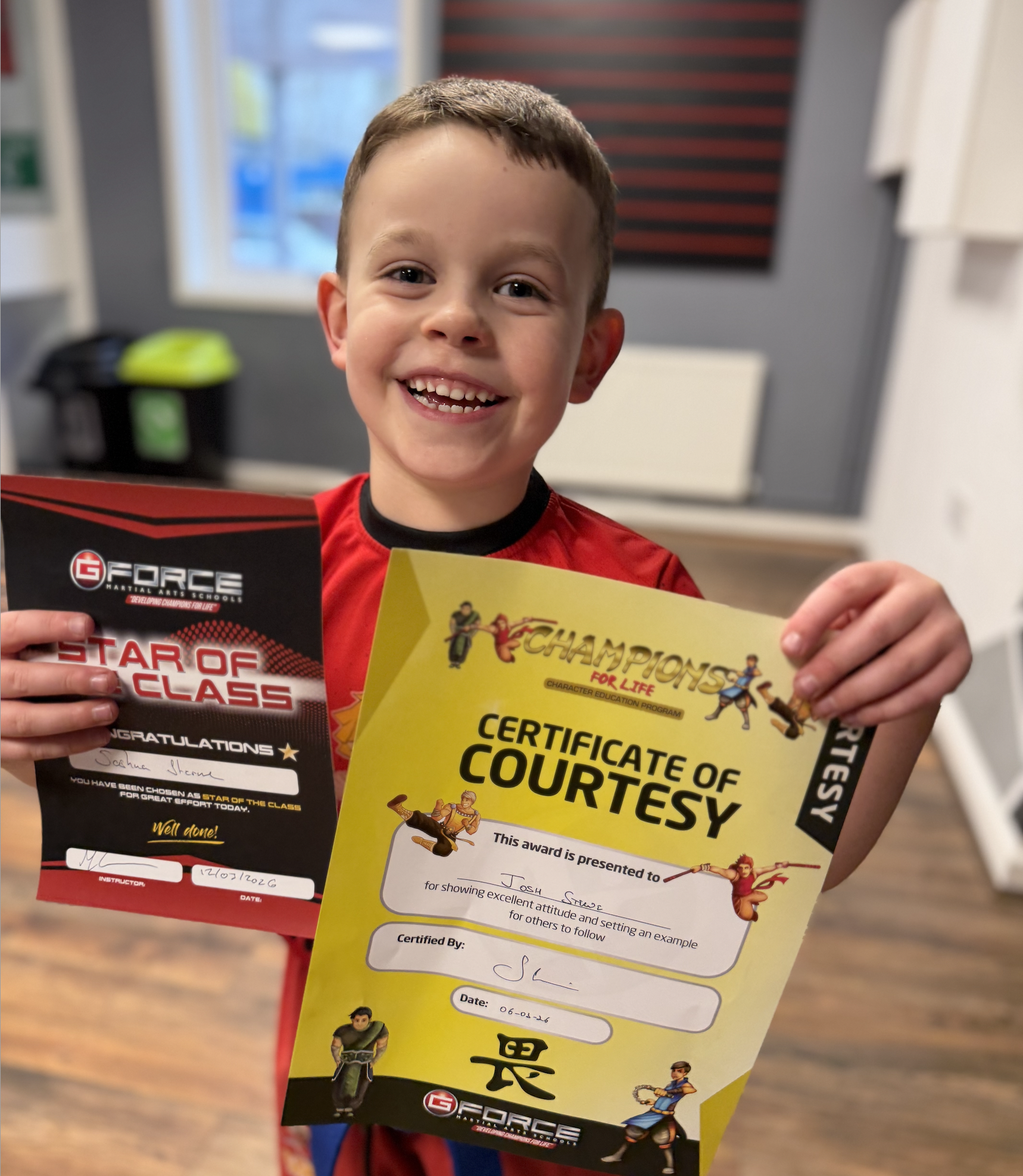 G Force Martial Arts & Fitness Facebook ad: Free Kids Martial Arts Trial, Rugby