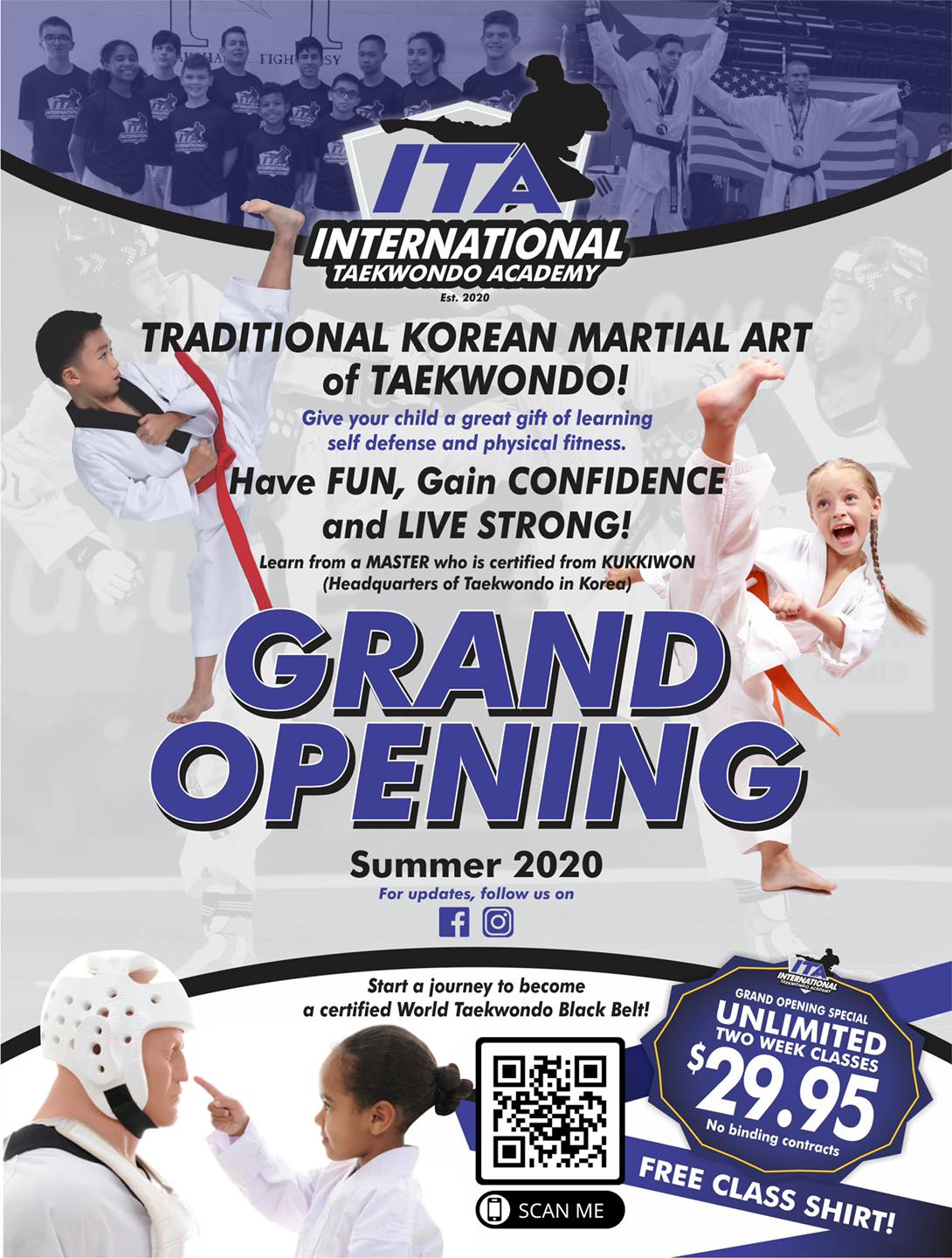International Taekwondo Academy Facebook ad: Interested in trying out Martial Arts at Cape…