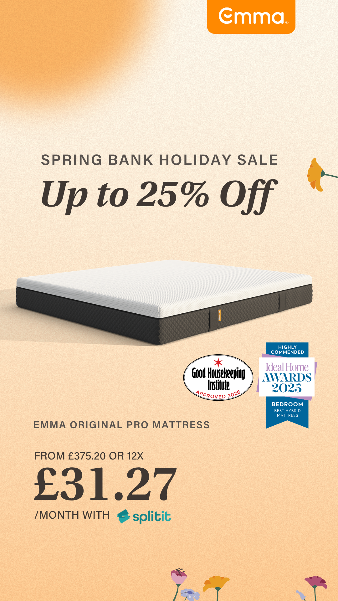 Emma Sleep UK Facebook ad