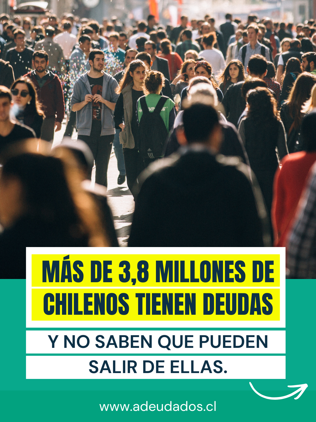 Adeudados.cl Facebook ad: Chatea con nosotros