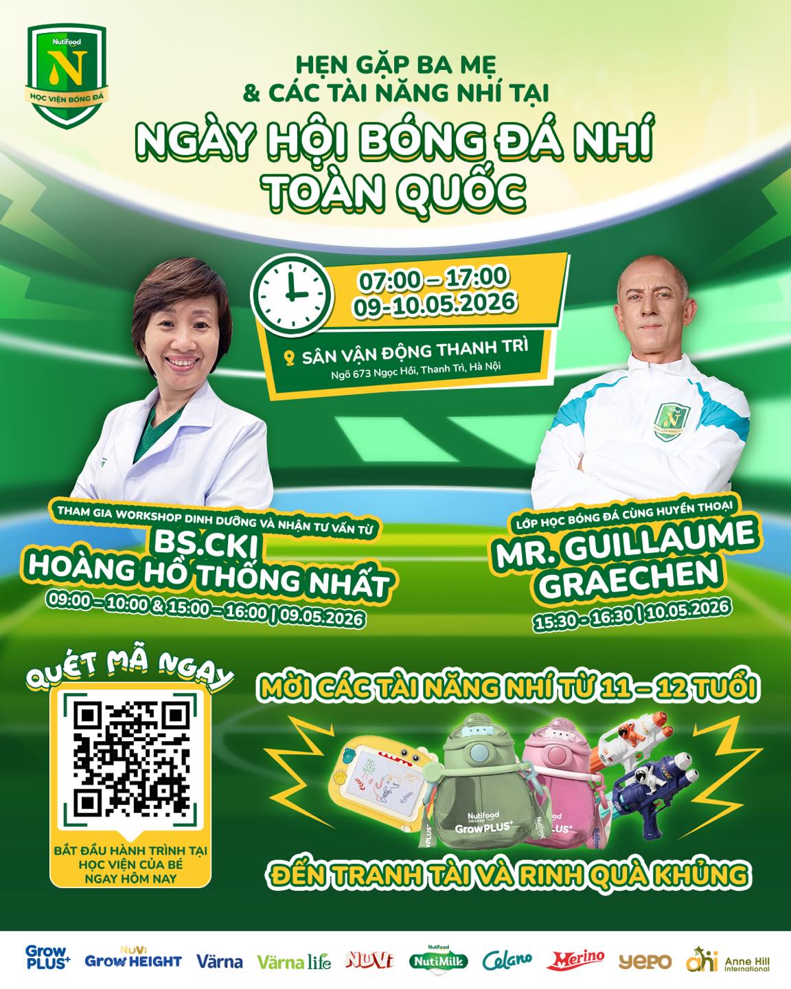 Học viện Bóng đá Nutifood Facebook ad