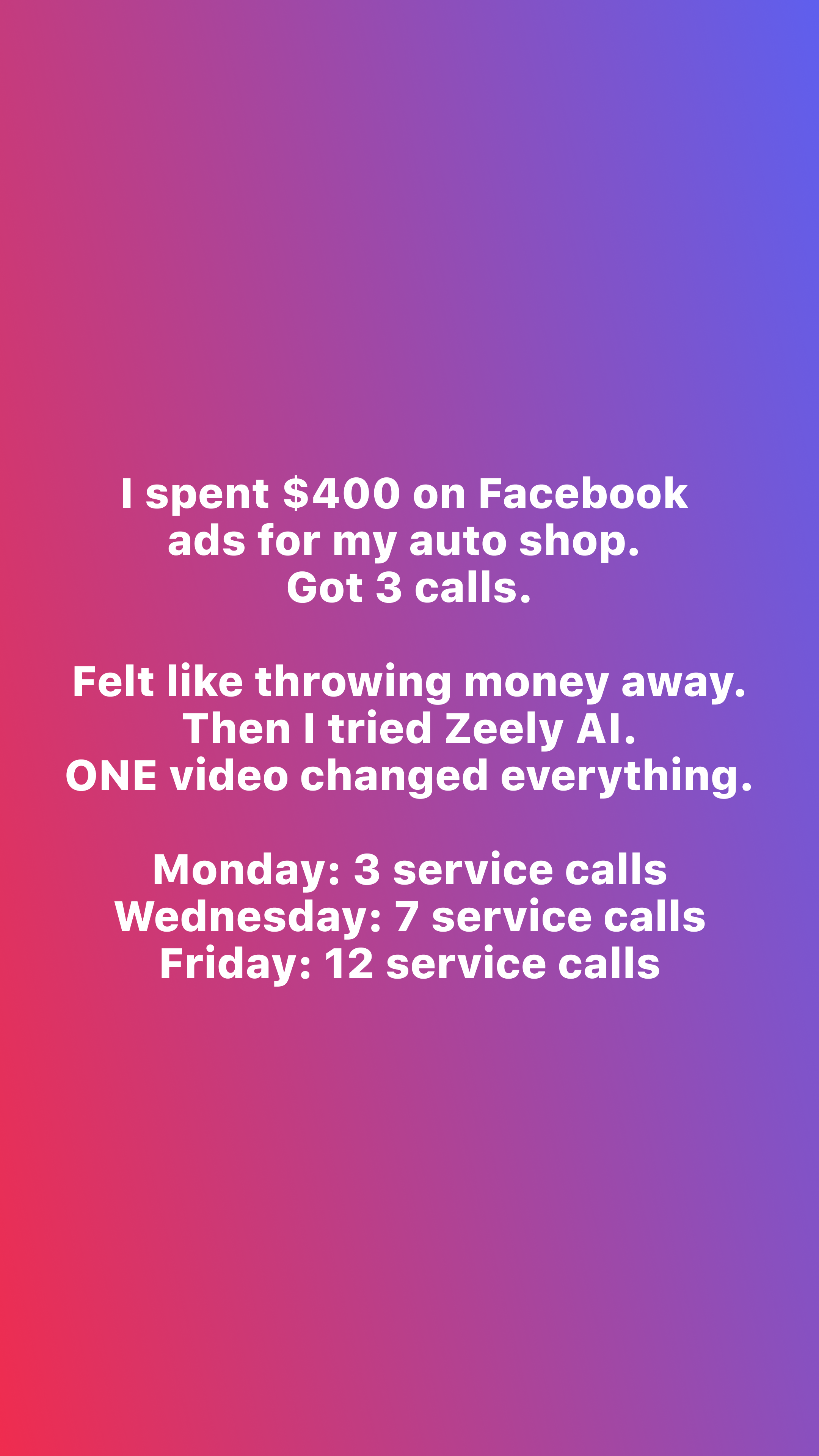 Zeely Facebook ad