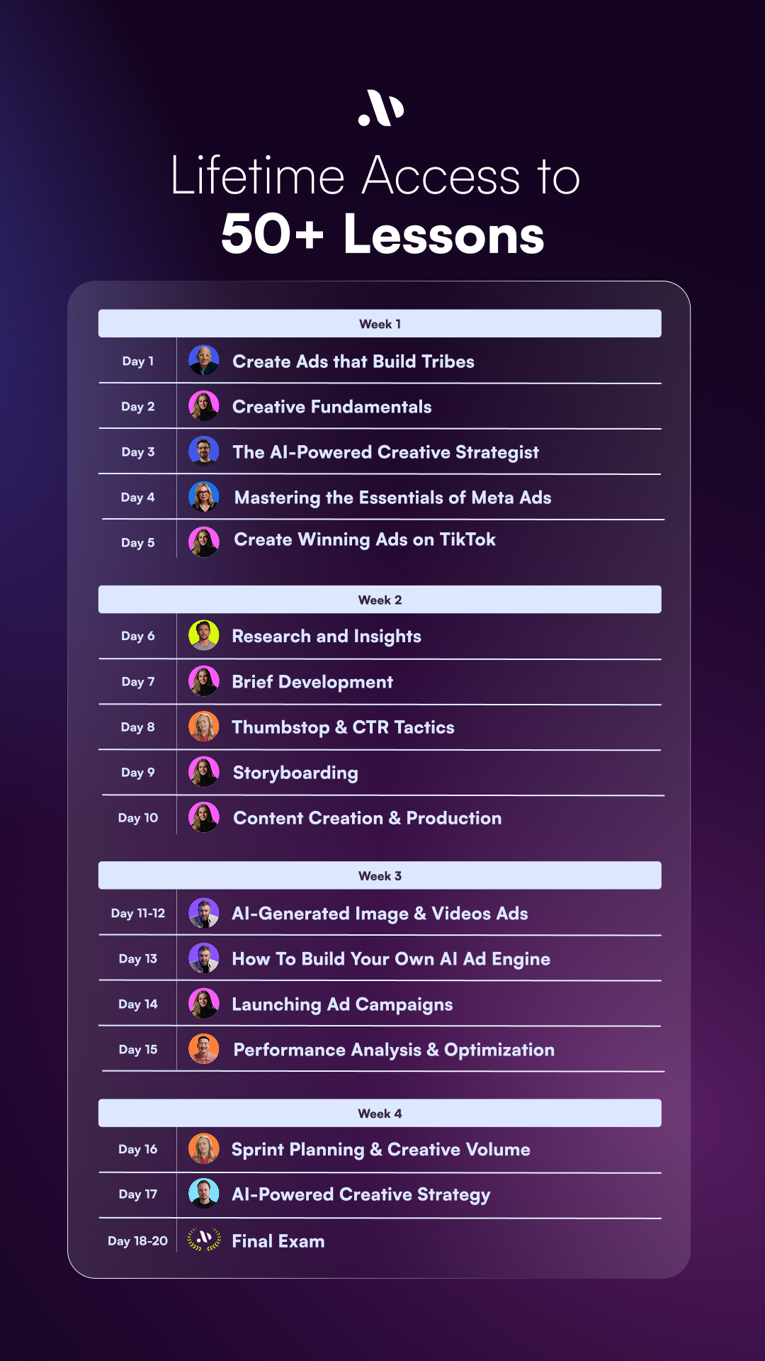 Ad Creative Academy Facebook ad: Become an AI-Powered Creative Strategist in 8 Weeks