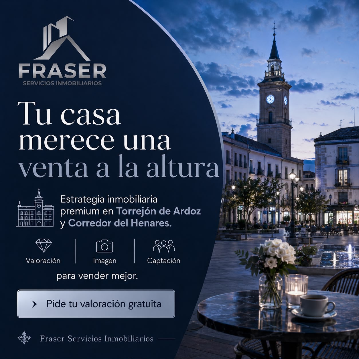 Fraser Inmobiliaria Facebook ad: Descubre cuánto vale tu vivienda