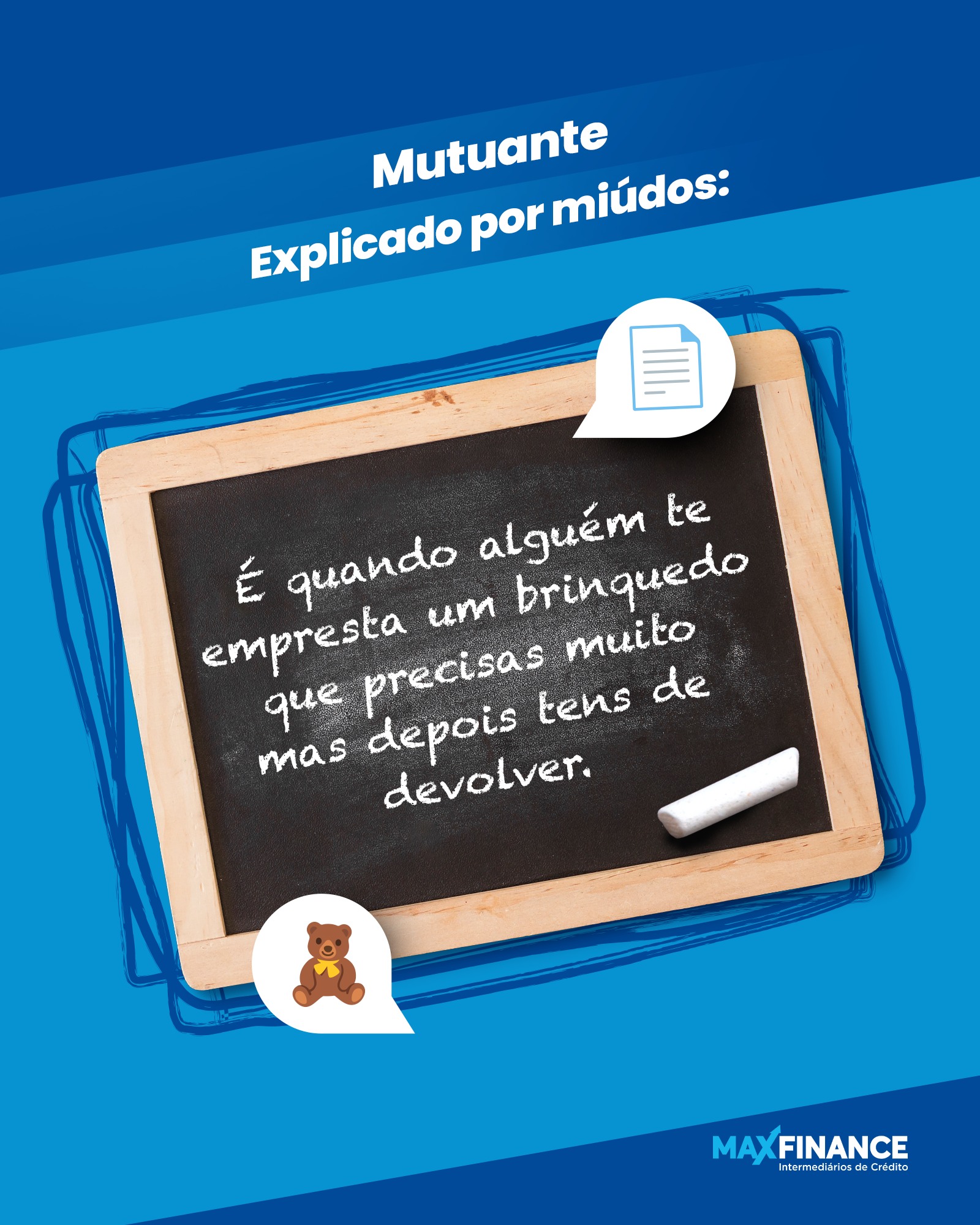 MaxFinance Facebook ad: Explicado por adultos: O mutuante é a entidade…
