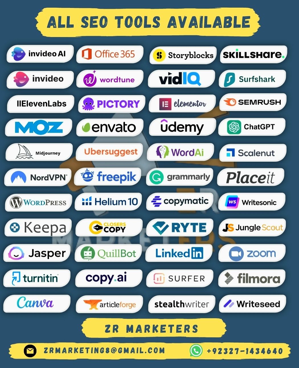 ZR Marketers Facebook ad: Invideo ai and Pictory Not Available