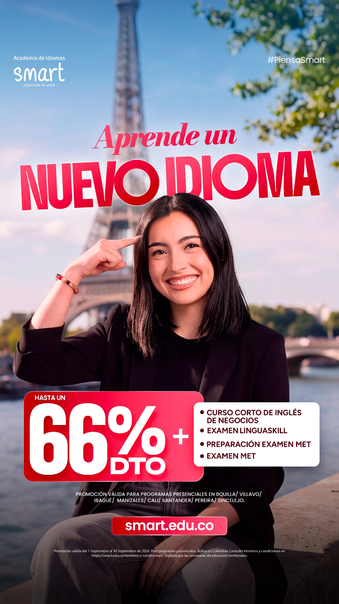 Academia de Idiomas Smart Facebook ad