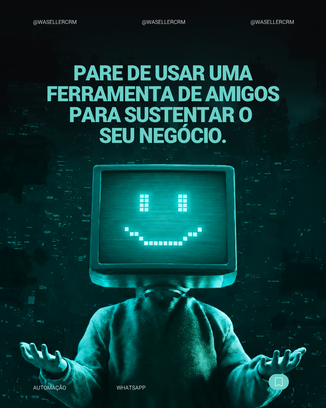 Waseller Facebook ad: WhatsApp foi feito pra conversar, não pra vender.