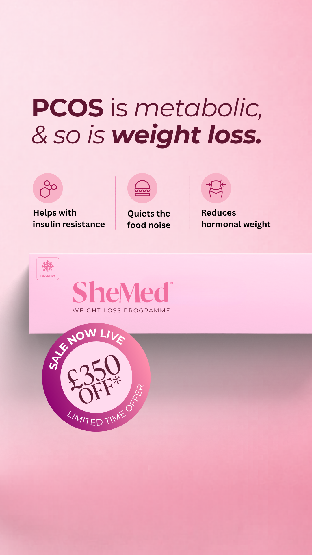 SheMed UK Facebook ad