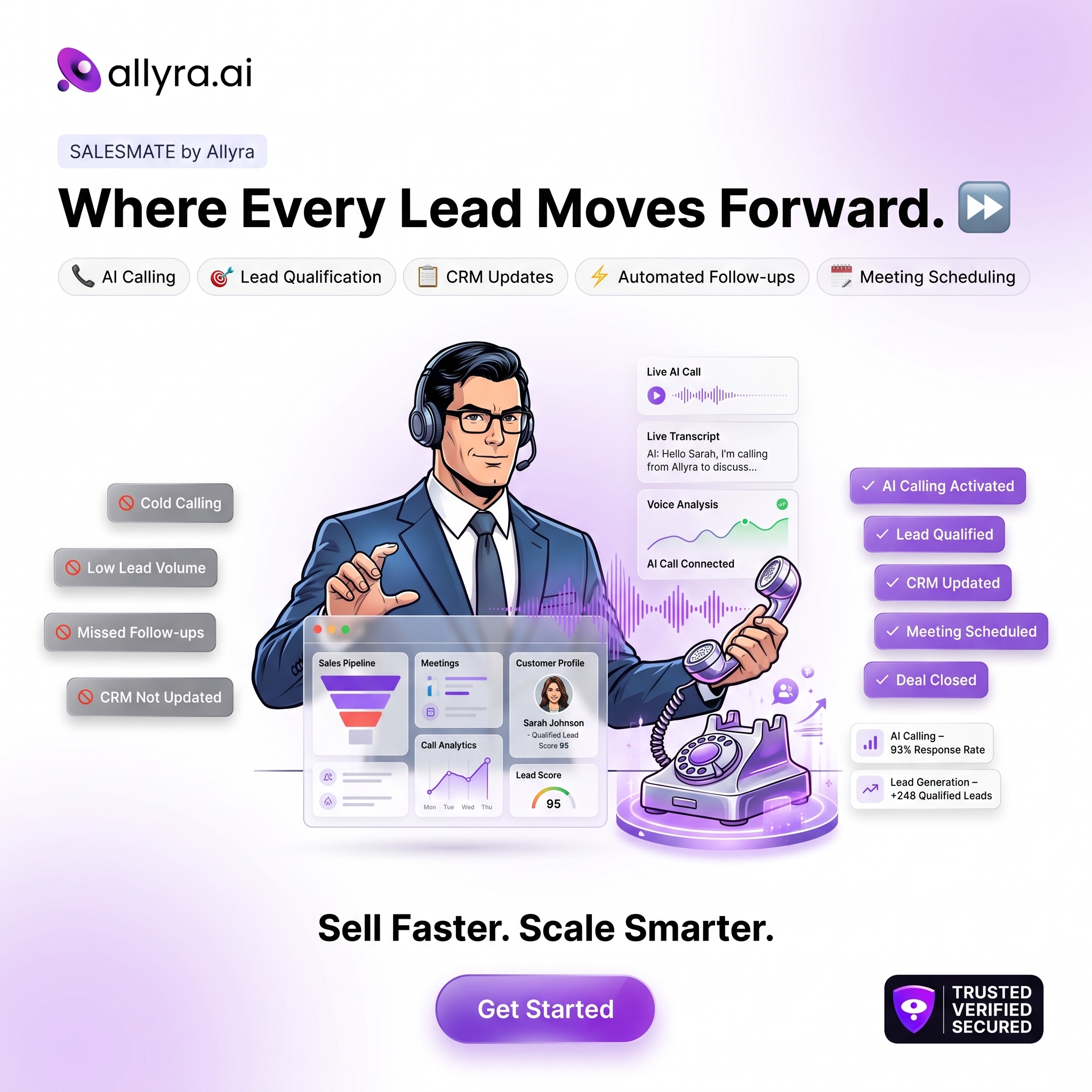 Allyra agent Facebook ad: Your 24/7 AI Sales Agent