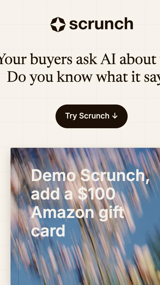 Scrunch AI Facebook ad
