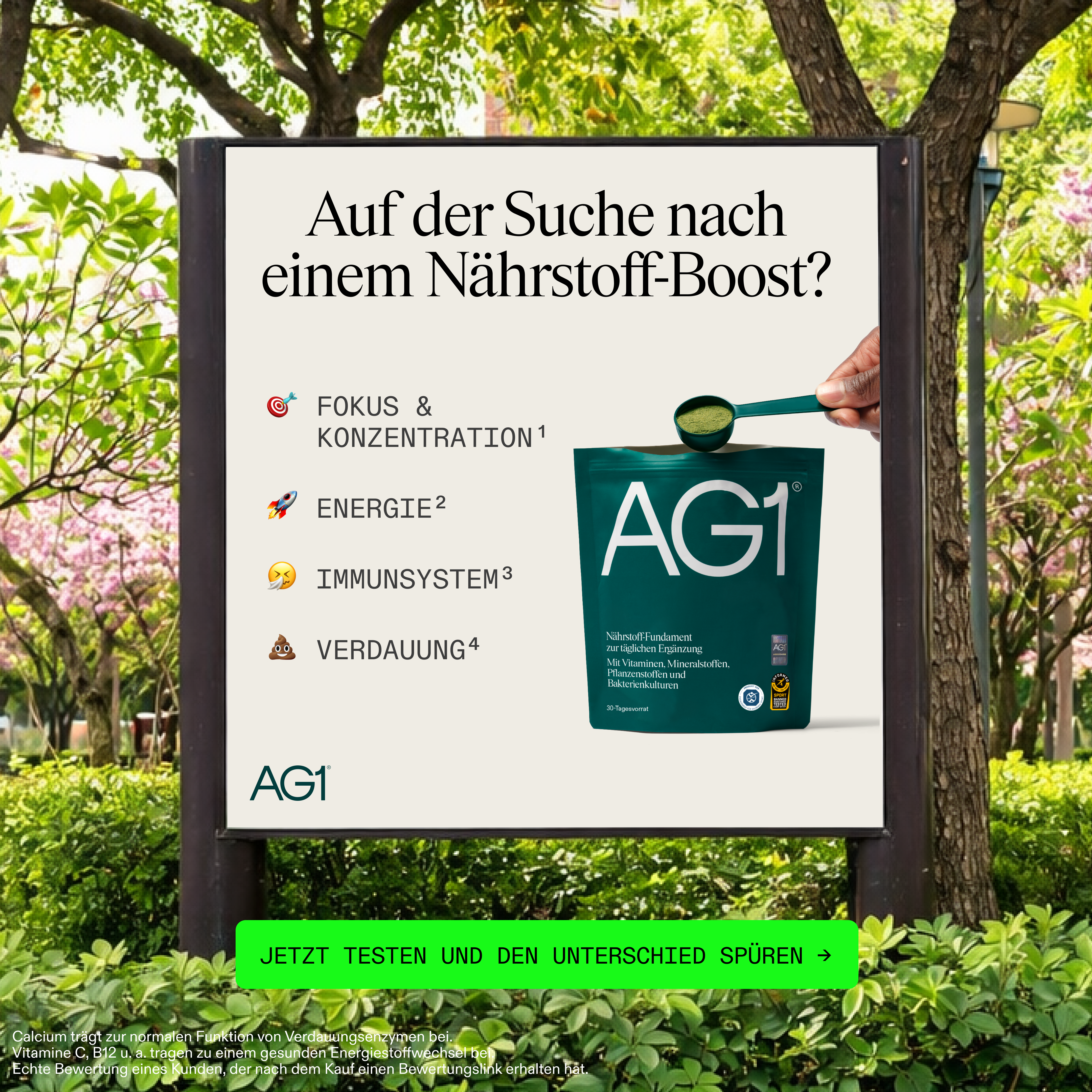 AG1 Deutschland Facebook ad