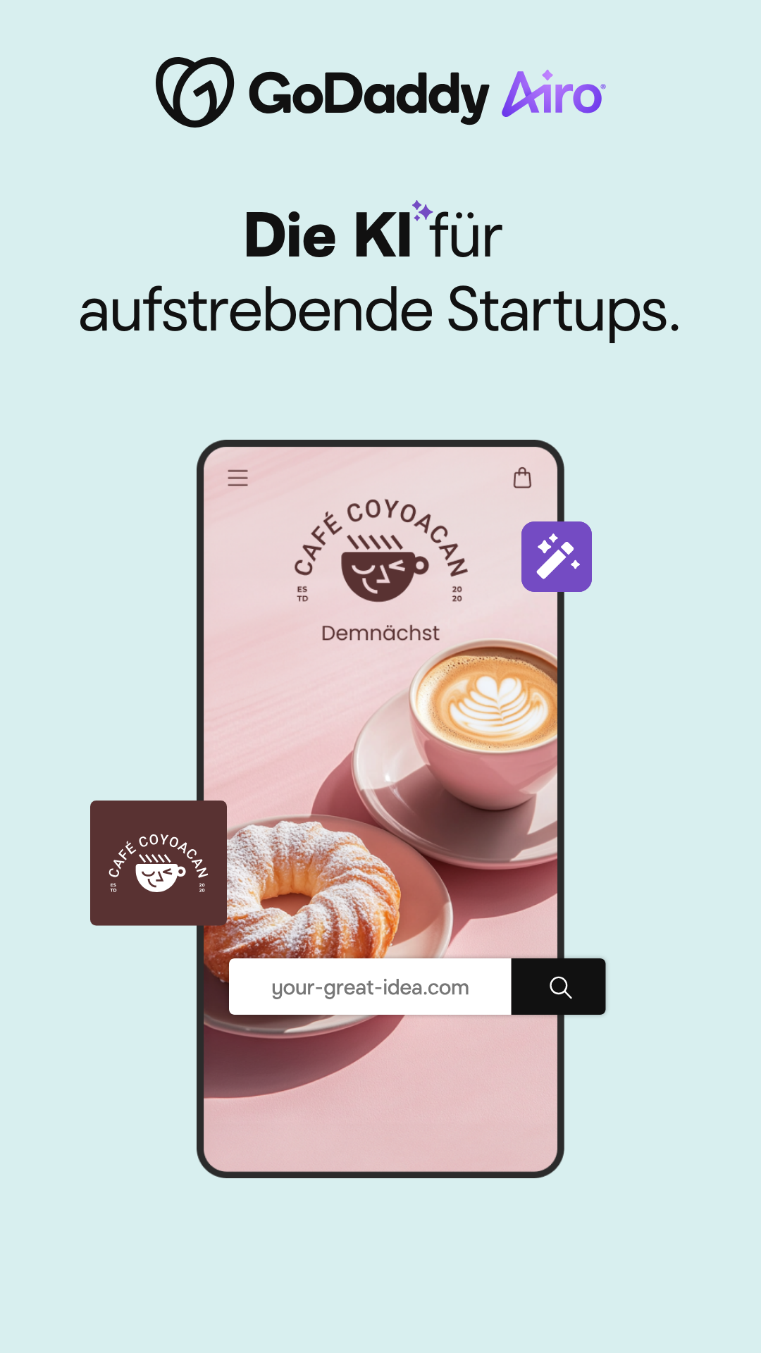GoDaddy Deutschland Facebook ad