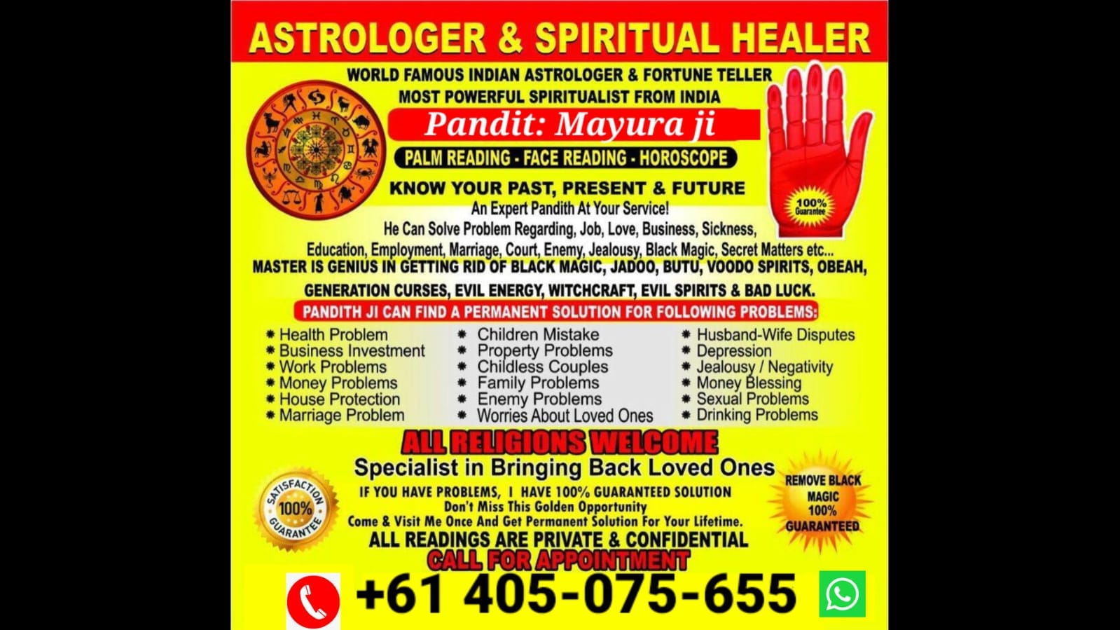 Pandit Mayura Ji Facebook ad: Pandith mayura is a famous astrologer and psychic…