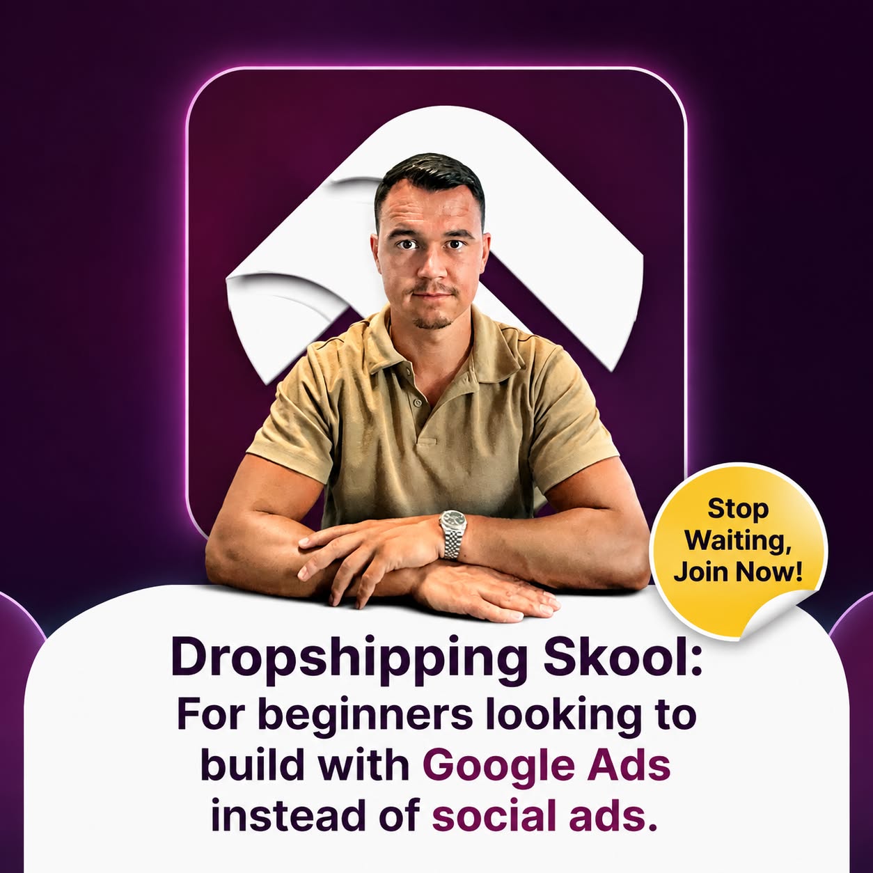 Skool Facebook ad: Stop Testing Randomly. Follow a Clear System.