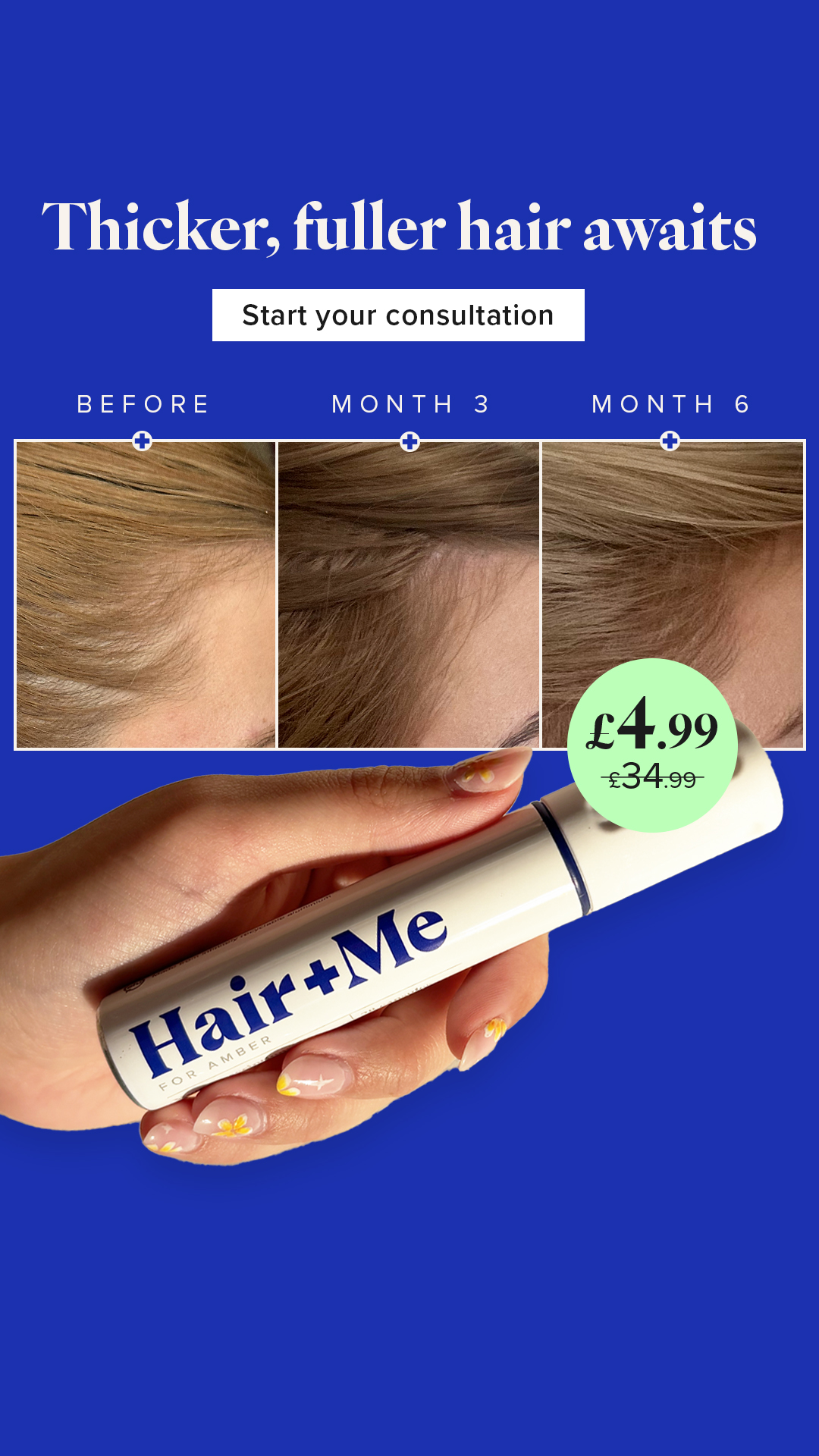 Hair + Me Facebook ad